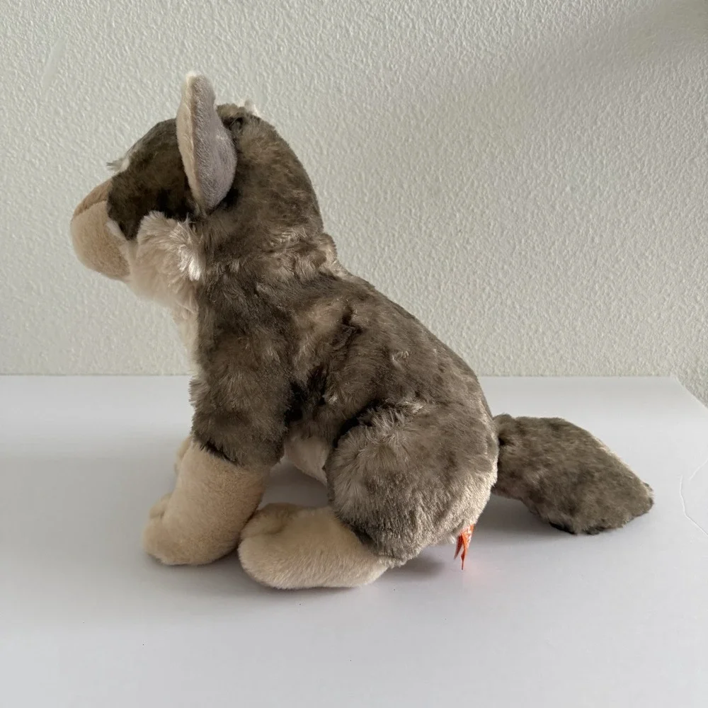 Wild Republic Sitting Grey Timber Wolf Plush 12